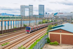 Seoul subway train traffic seoul city south korea