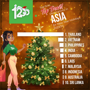 Top New Year destinations in Asia (solo travelers)