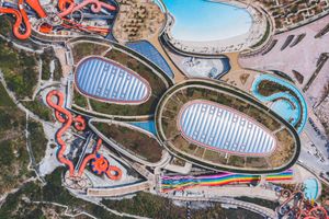 Aerial view of Ocean Park Hong Kong, Hong Kong Island