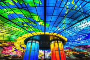 Dome of Light in Formosa Boulevard station, Kaohsiung, Taiwan