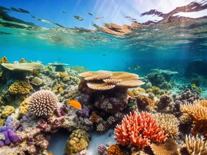 AI generated image of Great Barrier Reef and its stunning marine ecosystem, Queensland, Australia