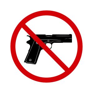 Pistol is forbidden