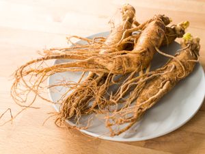 Fresh Korean ginseng.