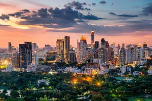 Bangkok Silom skyline. Credit: Getty Images
